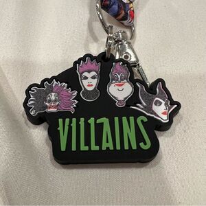 Bioworld X Disney Villains Double Sided Lanyard ID Holder ID cardholder NWT